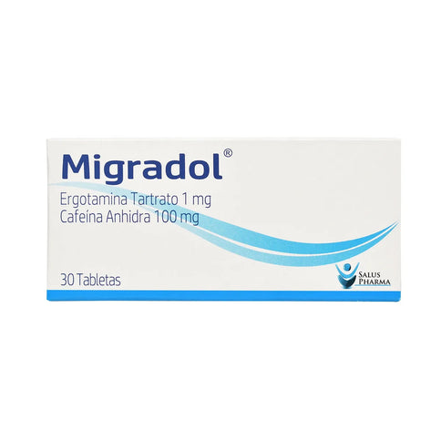 Migradol 100 Mg 30 Tapletas