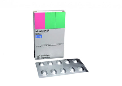 Mirapex Er 3 Mg 10 Tabletas