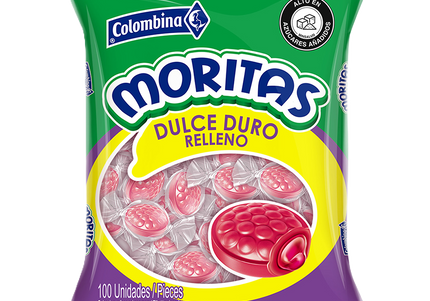 Moritas Dulce Duro Relleno Bolsa 100 Uds