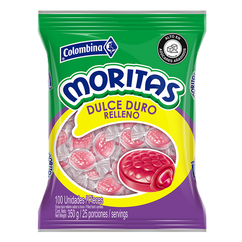 Moritas Dulce Duro Relleno Bolsa 100 Uds