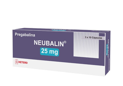 Neubalin 25 Mg 30 Capsulas