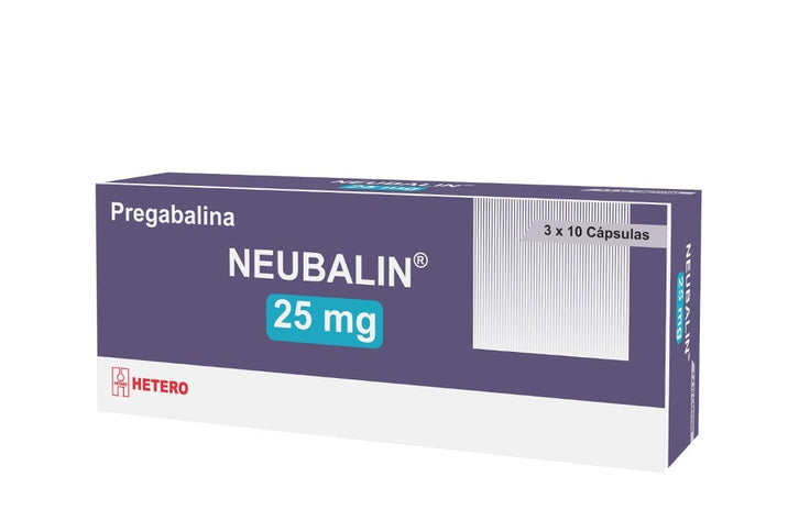 Neubalin 25 Mg 30 Capsulas