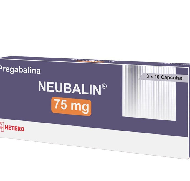 Neubalin 75 Mg 30 Capsulas