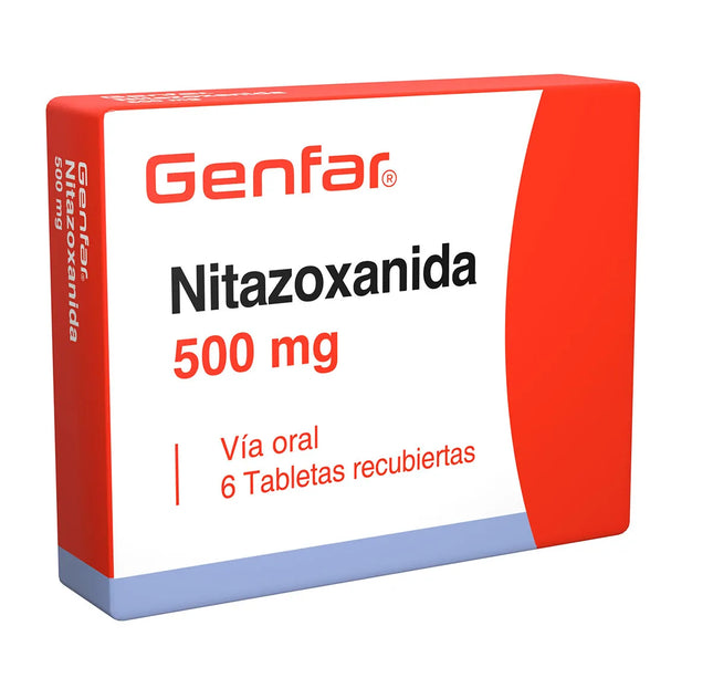 Nitazoxanida 500 Mg 6 Tbs Gf