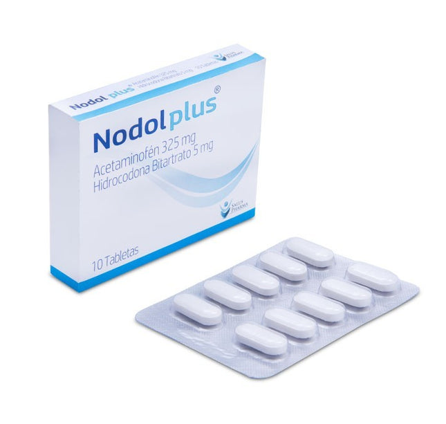 Nodol Plus 325/5 Mg 10 Tapletas