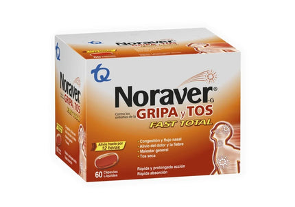 NORAVER G CONTRA LA GRIPA 60 CAPSULAS