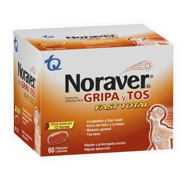 NORAVER G CONTRA LA GRIPA 60 CAPSULAS