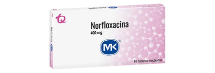 Norfloxacina 400 Mg 14 Tabletas Mk