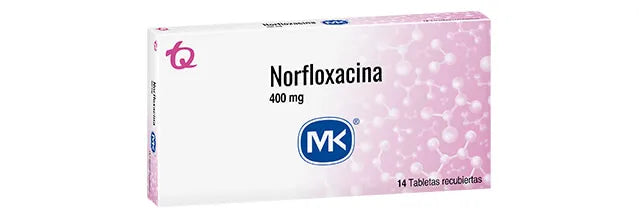 Norfloxacina 400 Mg 14 Tabletas Mk