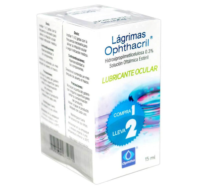 Ophthacril Gotas 15Ml Compra 1 Lleve 2