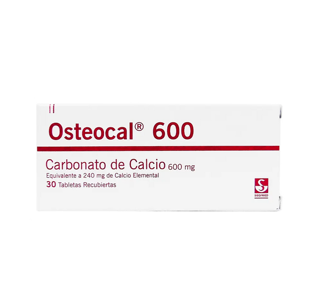 Osteocal 600 Mg 30 Tabletas