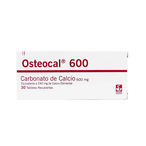 Osteocal 600 Mg 30 Tabletas