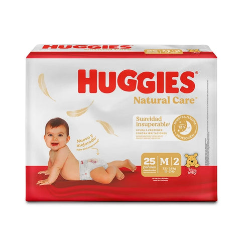 Pañales Huggies Natural Care Etapa 2 25 Unds