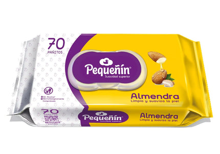 Pañitos Humedos Pequeñin Almendra 70 Unidades