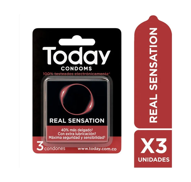 Preservativo Today Real Sensation 3 Und
