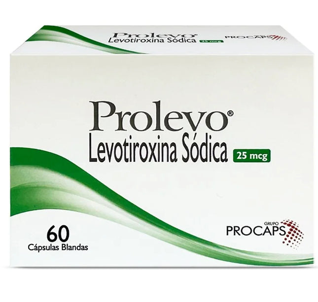 Prolevo 25 Mcg 60 Caps Blandas