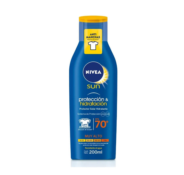 Protector Solar Nivea Sun Fps70 200 Ml.