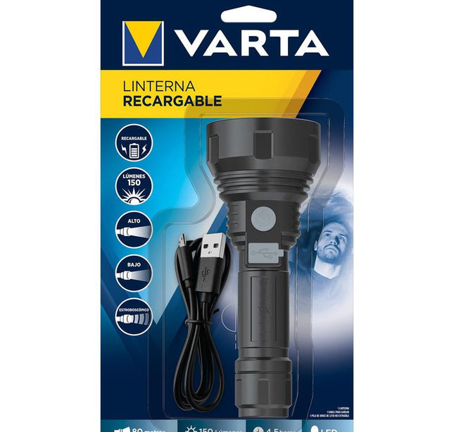 Linterna Varta Recargable 150 Lumenes