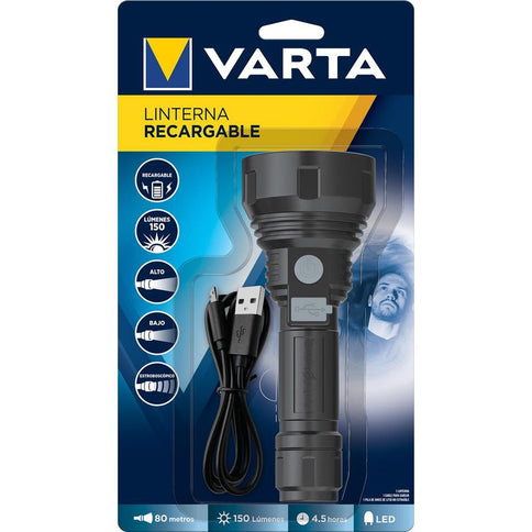 Linterna Varta Recargable 150 Lumenes
