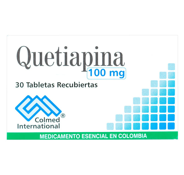 Quetiapina 100 Mg 30 Tbs