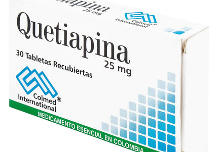Quetiapina 25 Mg 30 Tbs
