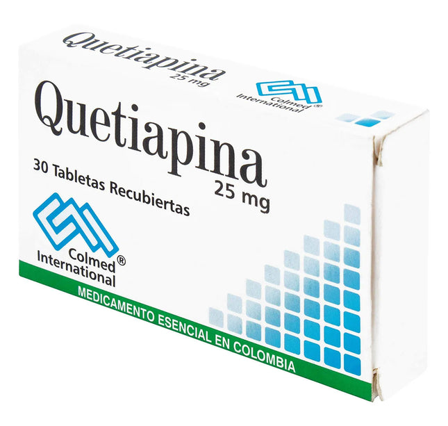 Quetiapina 25 Mg 30 Tbs