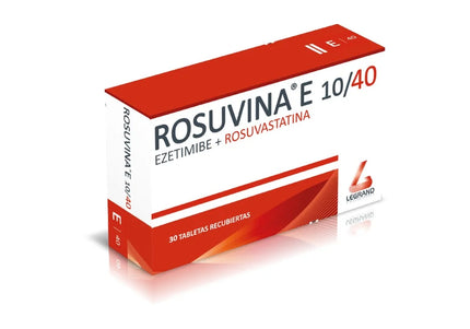 Rosuvina E Ezetimibe +Rosuvina 10/40 30 Tabletas