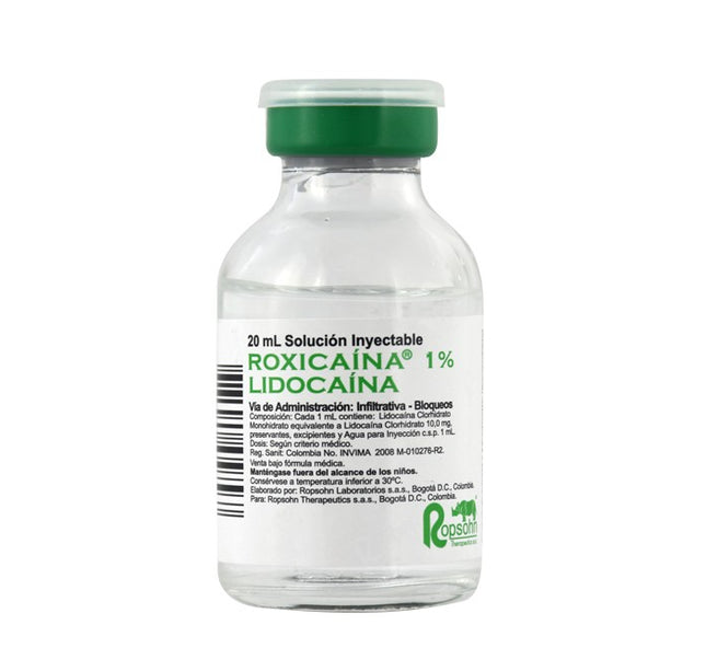 Roxicaina 1% Simple 20 Ml