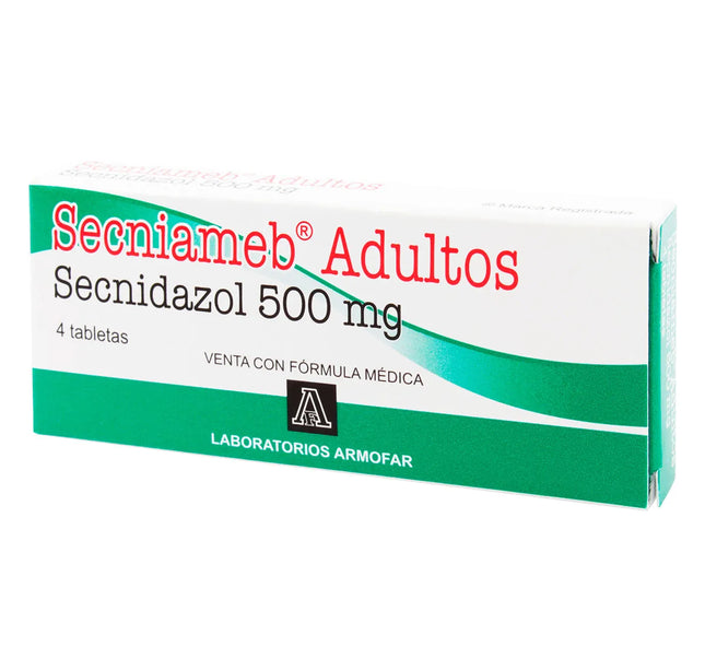 Secniameb Adultos 500 Mg 4 Tabletas