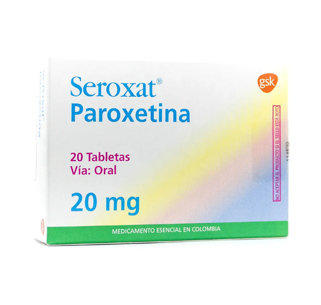 Seroxat 20 Mg 20 Tabletas