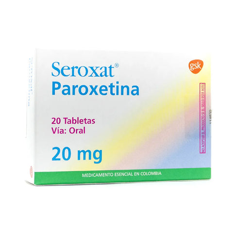 Seroxat 20 Mg 20 Tabletas