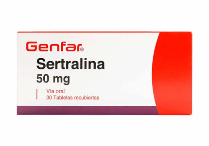 Sertralina 50Mg 30 Tabletas Recubiertas Gf