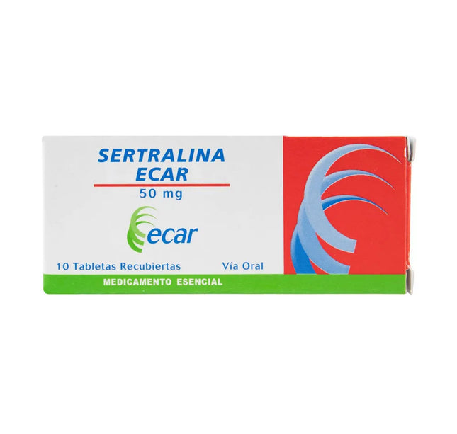 Sertralina 50 Mg 10 Tabletas Ecar