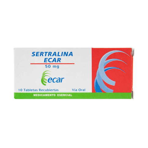Sertralina 50 Mg 10 Tabletas Ecar