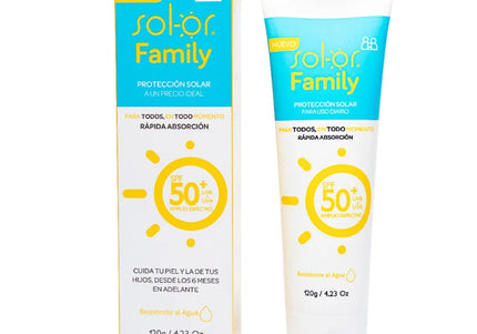 Bloqueador Sol-Or Family Spf 50 12 Sobres 10 Gr