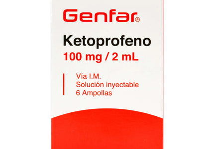 Ketoprofeno 100 Mg 6 Ampollas Gf
