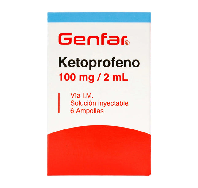Ketoprofeno 100 Mg 6 Ampollas Gf
