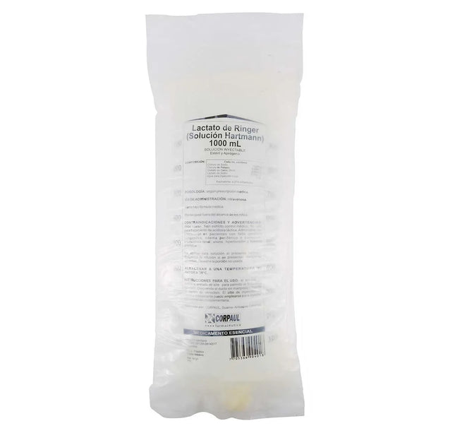 Solucion Lactato Ringer 1000Ml Corpaul Bolsa