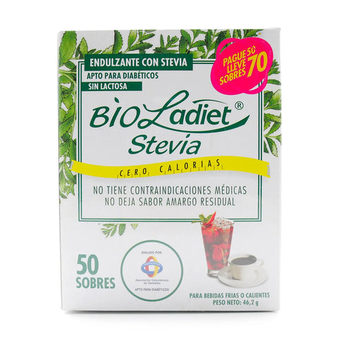 Stevia Bioladiet 50 Sobres + 20 Sobres
