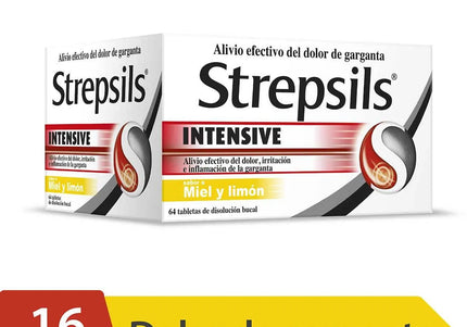 Strepsils Intensive Naranja Sin Azucar 16 Tabletas