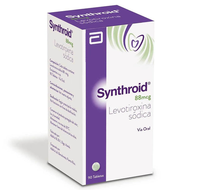 Synthroid 88 Mcg 90 Tabletas