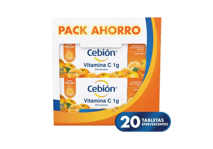 2 Cebion Naranja Efervescente 10 Tbs Pack Aho