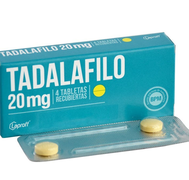 Tadalafilo 20 Mg 4 Tabletas