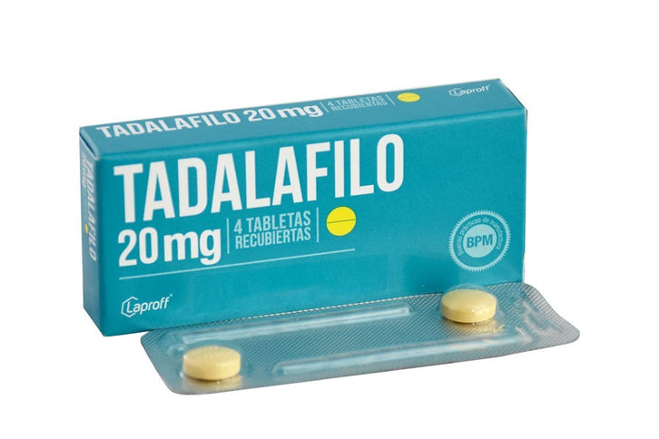 Tadalafilo 20 Mg 4 Tabletas