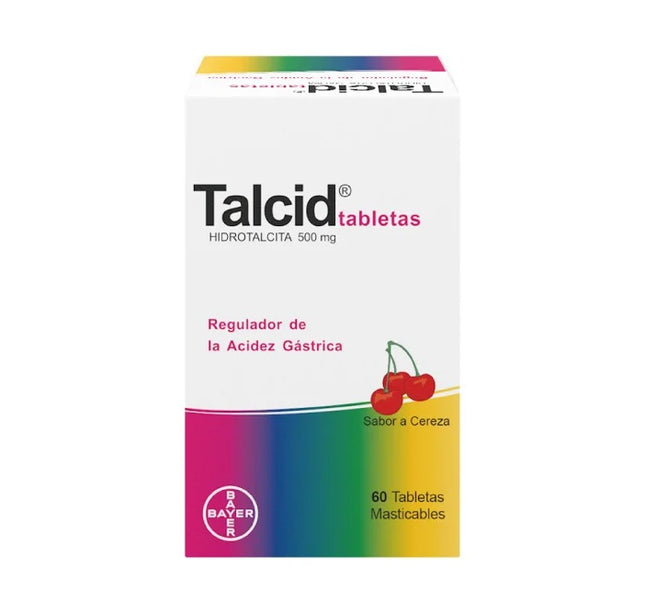 TALCID CEREZA 60 TABLETAS