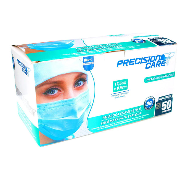 Tapabocas Eterna Adulto Azul 50 Unds