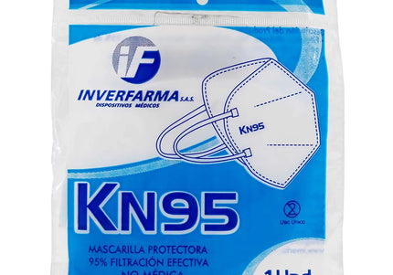 Tapabocas Kn95 Sin Válvula Uso No Medico