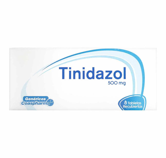 Tinidazol 500 Mg 8 Tabletas Coa