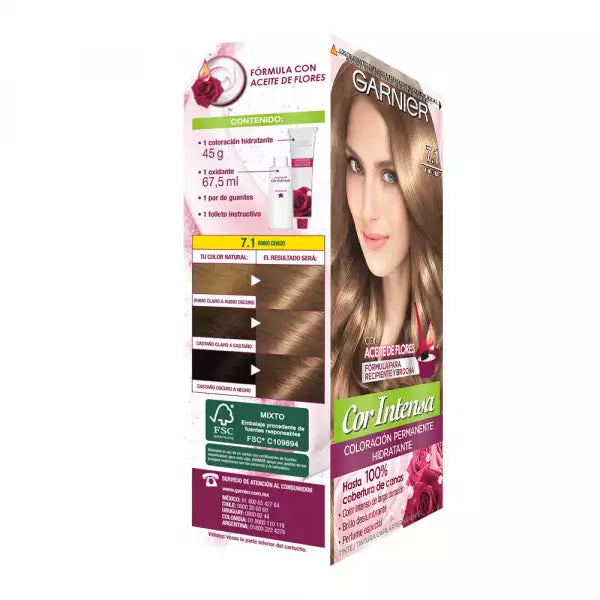 Nutrisse Cor Intenso 7.1 Rubio Cenizo