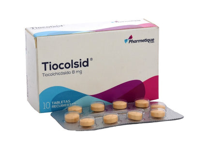 Tiocolsid 8 Mg 10 Tabletas